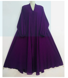 Abaya Front Open Crinkle Georgette Abaya Maxi Style