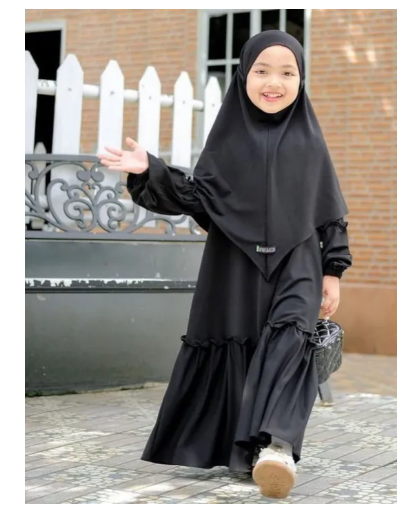 Trending Baby girl abaya with Scarf