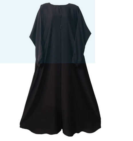 Abaya Fancy Nida Abaya (Button) - Elegant Abaya for Girls, Stylish Dress for Girls